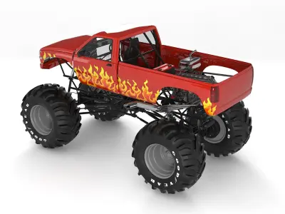Monster Truck 3D model 2