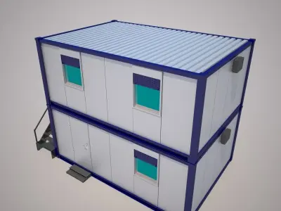 Two Story Site Cabin 3D model