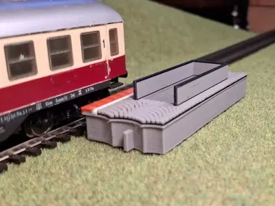 Single Edge Platform Underpass1 1-87 FDM color 3D print model
