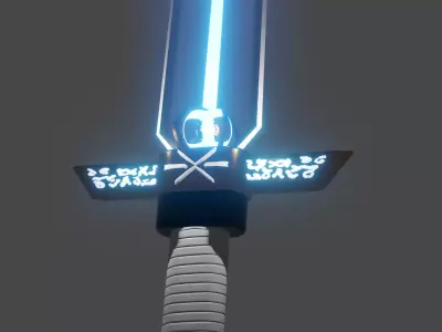 fantasy sword 3D model