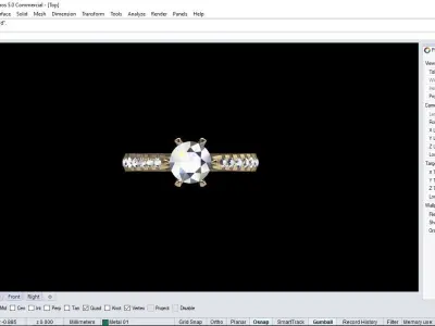 Solitaire Ring  3D print model