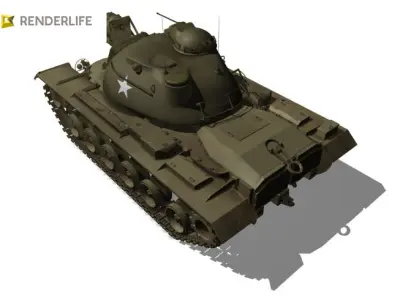 M48 Patton Tank 3D model buy