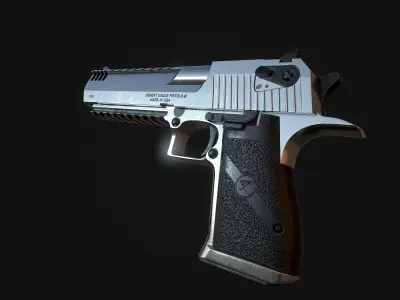 DESERT EAGLE PISTOL Low-poly 3D model