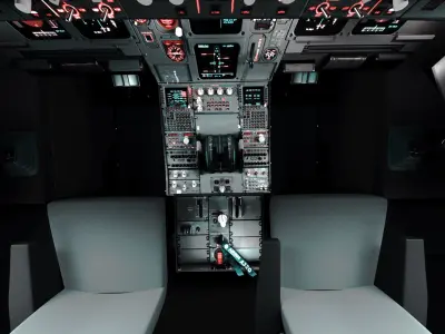  Airplane Cockpit (A320) 