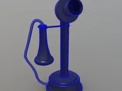 Old Phone Low-poly 3D model