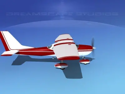 Cessna 172 Skyhawk 1967 V02 3D model