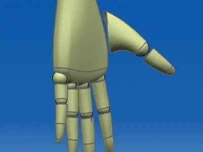 Hand of a female robot Free 3D model