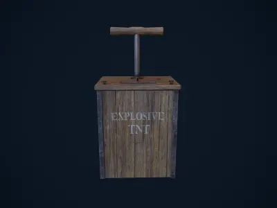 Dynamite Detonator Low-poly 3D model purchase