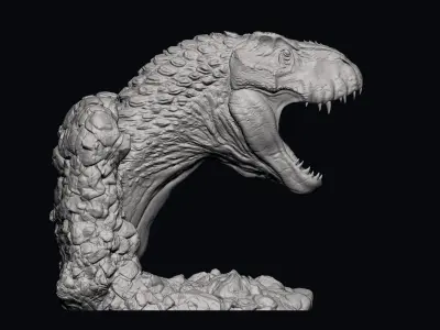 T REX Head - STL 3D print model