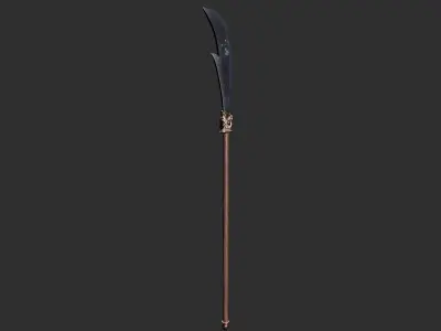 Second Collection of Ancient Chinese melee weapons Low-poly 3D model