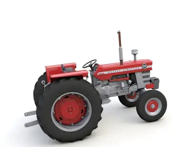 Massey Ferguson 1130 Tractor 1968 3D model
