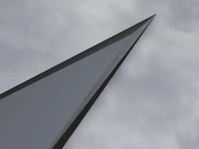 Knife concept Low-poly 3D model