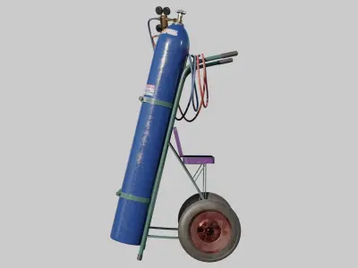 Welding cart Low-poly 3D model