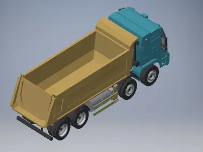 ASSEMBLY CONSTRUCTION DUMP TRUCK 3D model