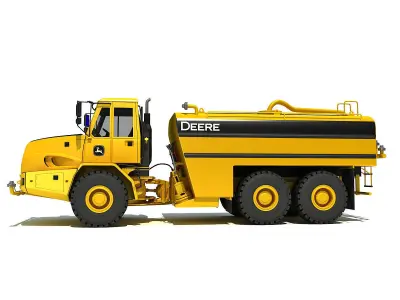 Set of 2 Deere Trucks 3D model