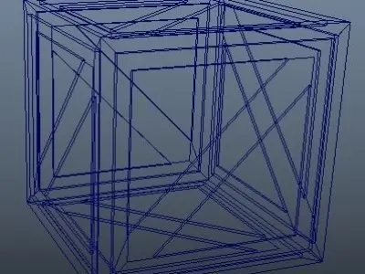 3D textured simple crate model Low-poly 3D model