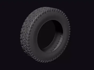 Bus and truck Tyre 3D model