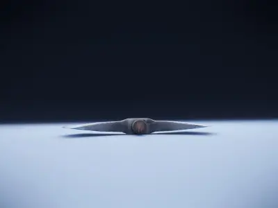 Double Ax Low-poly 3D model