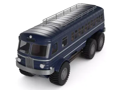 Amphibious Bus 3D model