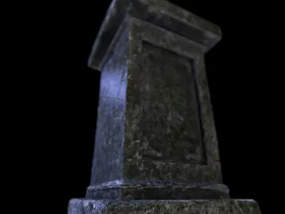 Old Column Low-poly 3D model