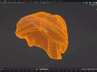 Custom3Dprint Minifigure Accessory - Minifigure Hair S2 - 004 3D print model