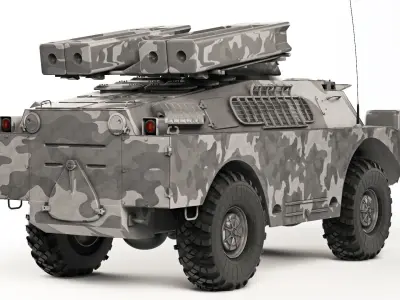 BRDM-2 9K31 Strela-1 1968 3D model