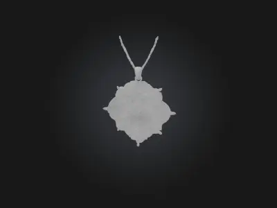 Realistic Amulet Model Low-poly 3D model