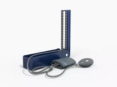  Sphygmomanometer Blood Pressure  Low-poly 3D model