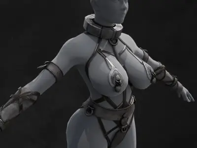 Gladiator Suit Asset Lowpoly Low-poly 3D model