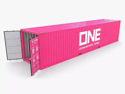 40ft Shipping Container ONE 3D model