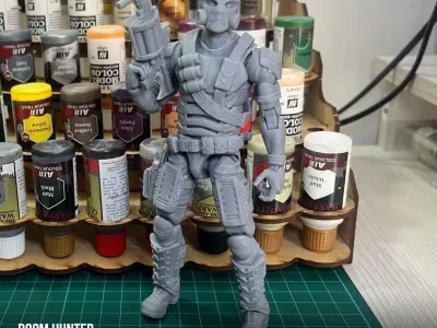 Doom Hunter Donman art Original 3D printable full action figure 3D print model