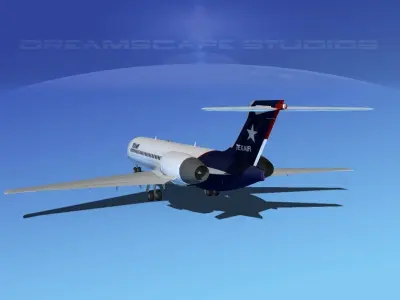 Boeing 717-200 Texair 2 3D model