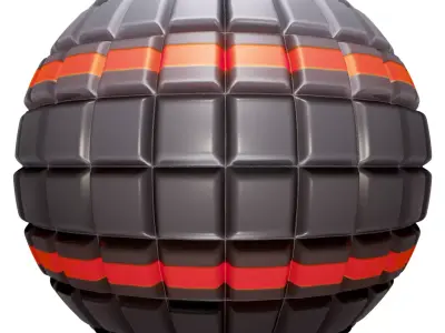 PBR Seamless Sci-Fi Texture 18 Low-poly 3D model