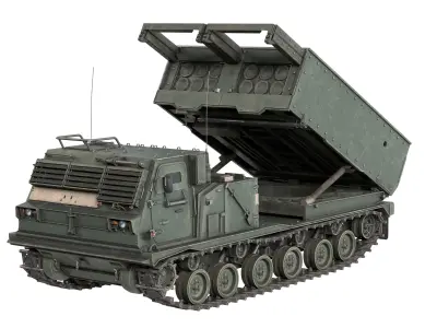 M270 Multiple Launch Rocket System Low-poly 3D model