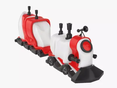 Toy train Free 3D model get