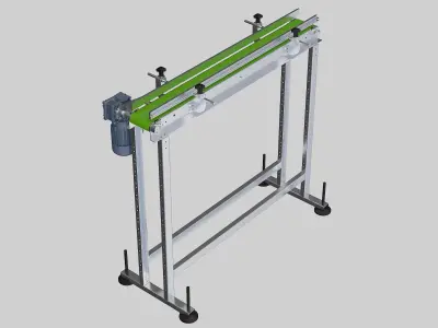 PVC Belt Conveyor 3D model