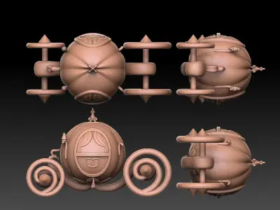 pumpkin carriage  3D print model