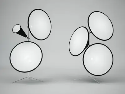 TOM DIXON CONE STANDING LIGHT 3D model