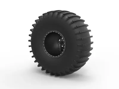 Wheel from Atlas ATV 3D model