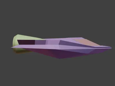 Sci-fi Spaceship 3D model