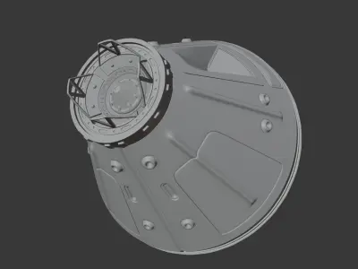 REALISTIC SPACE CARAFT CAPSULE 3D model