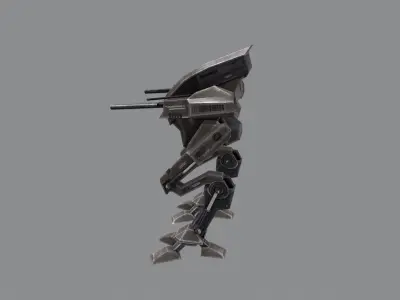 Mech 1 star wars robot Low-poly 3D model