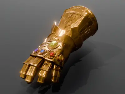 Infinity Gauntlet Cinematic 3D Fan Model  Blender   3D model