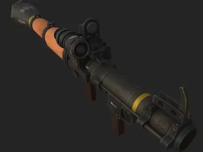 Rocket Launcher Low-poly 3D model purchase