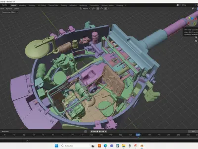 Panzer VI Tiger turret 3D model