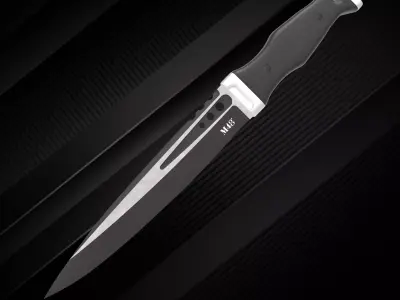tactical knife Highland Scottish Free low-poly 3D model
