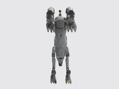 Robot dog 3D model 8