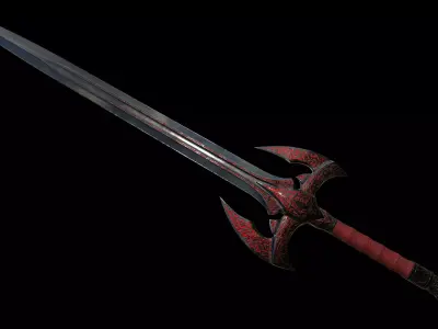 Dark Fantasy Sword Low-poly 3D model purchase