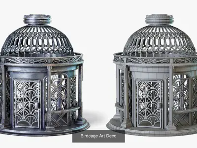 Bird Cages  3D Model Pack