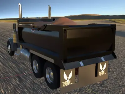 Peterbilt 359 Dump Truck 3D model